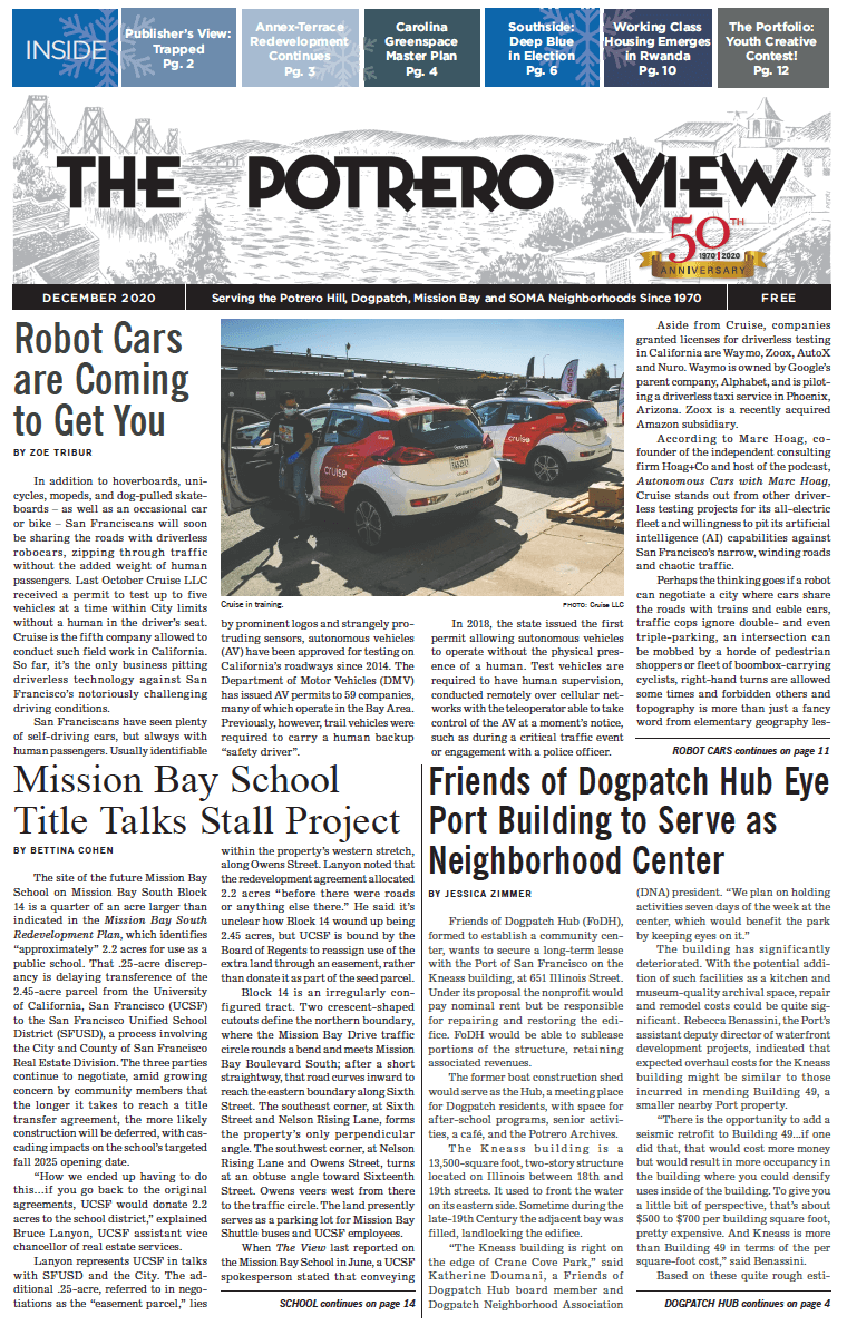 View December 2020 issue front page