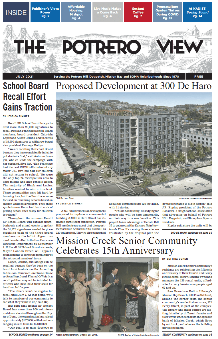View July 2021 issue front page