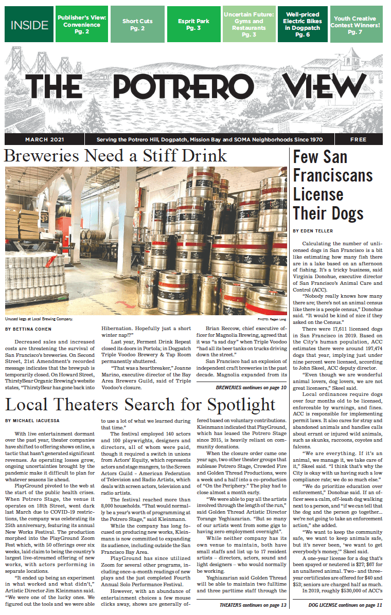 View March 2021 issue front page