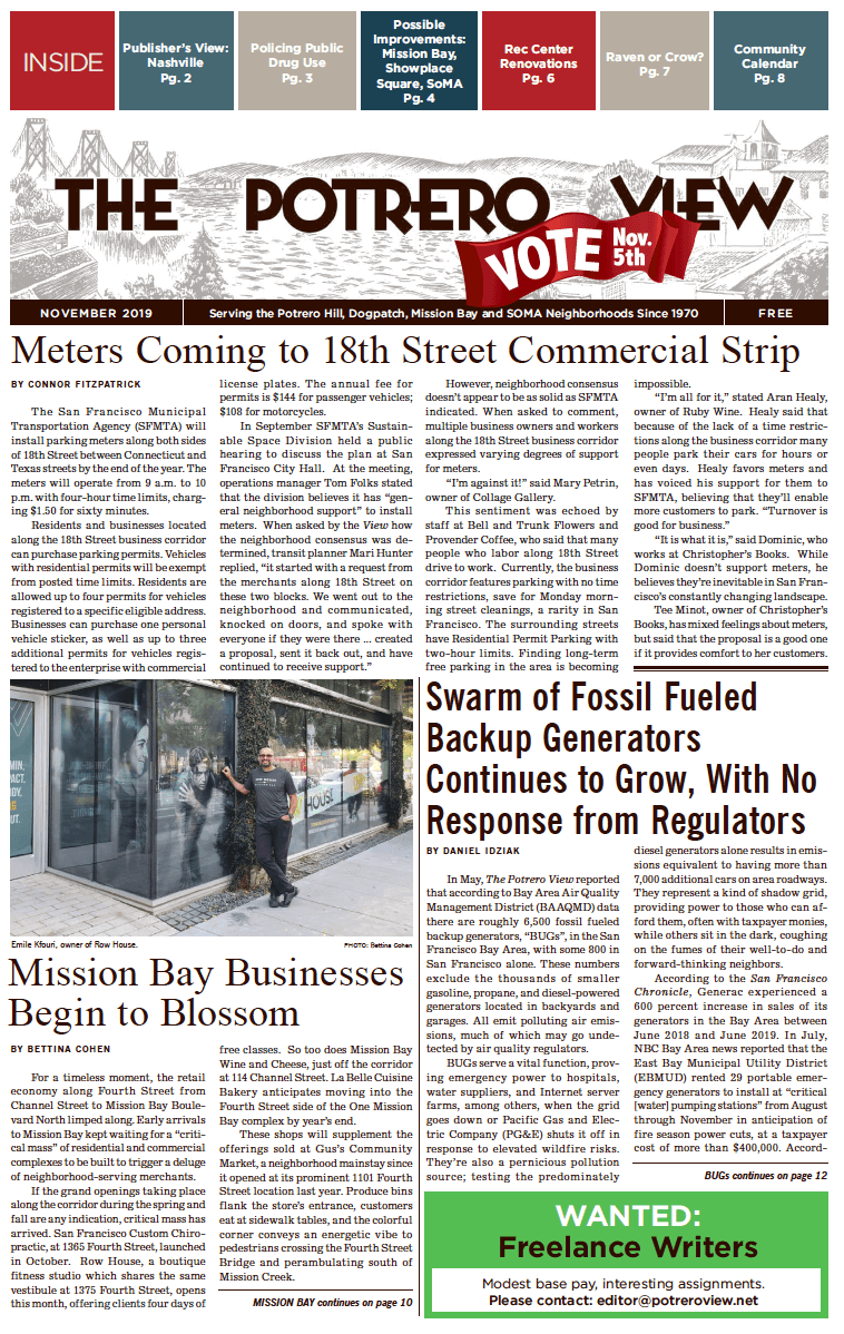 View November 2019 issue front page