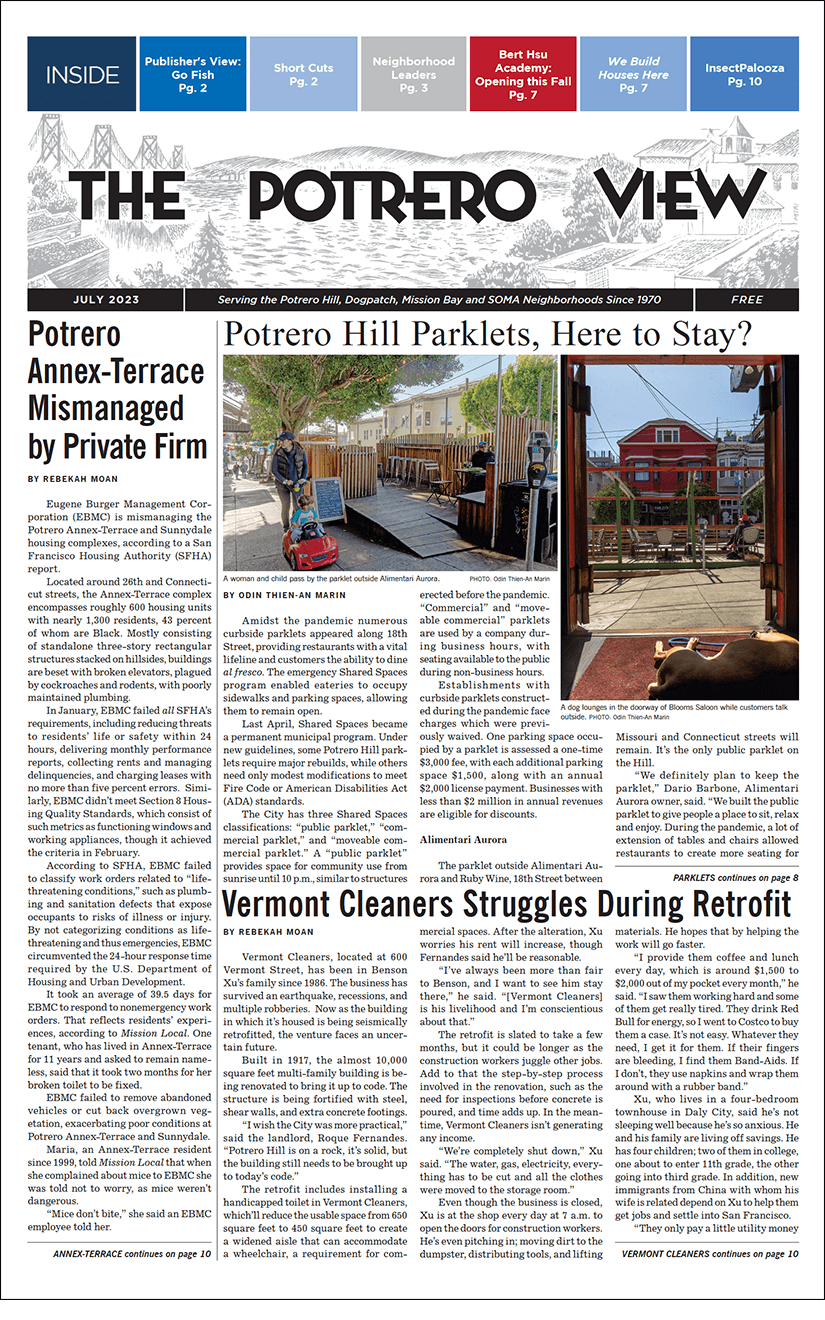 Potrero View July cover image