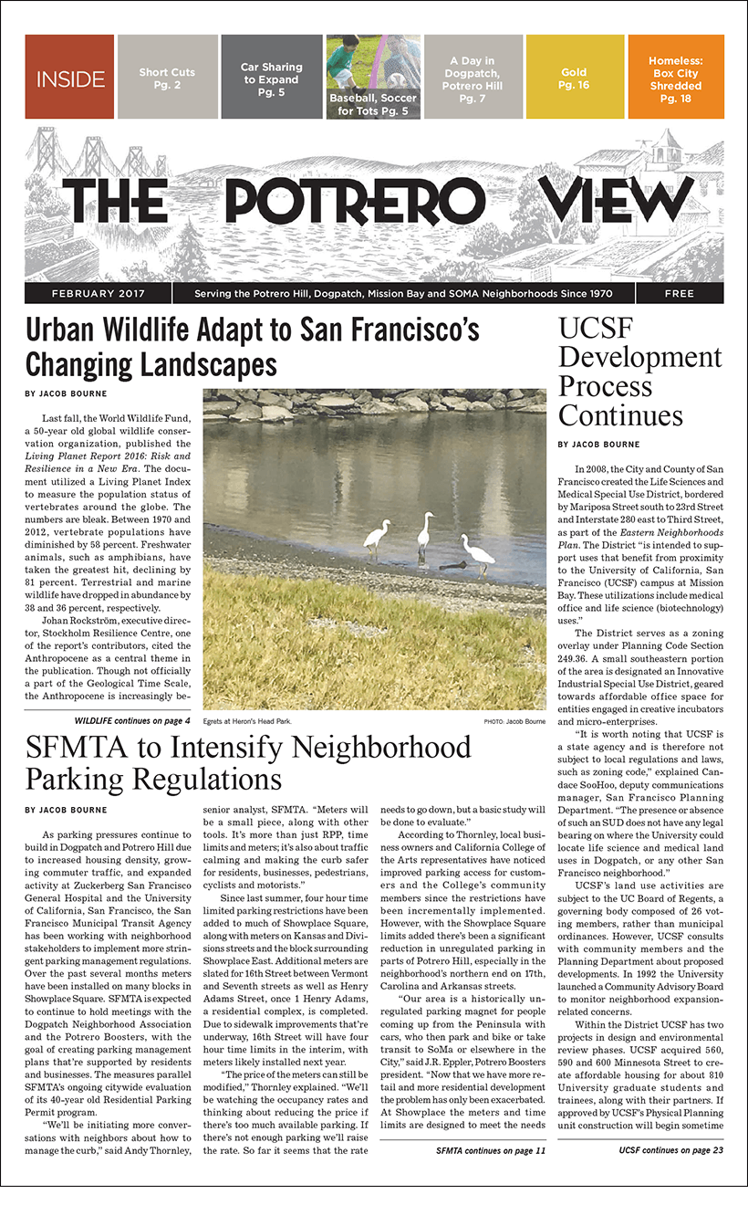Page 1 of Potrero View February 2017 issue