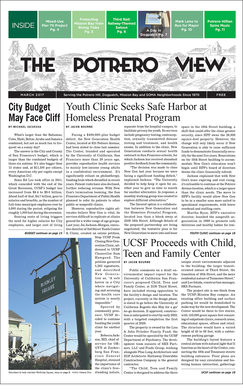 Page 1 of Potrero View March 2017 issue