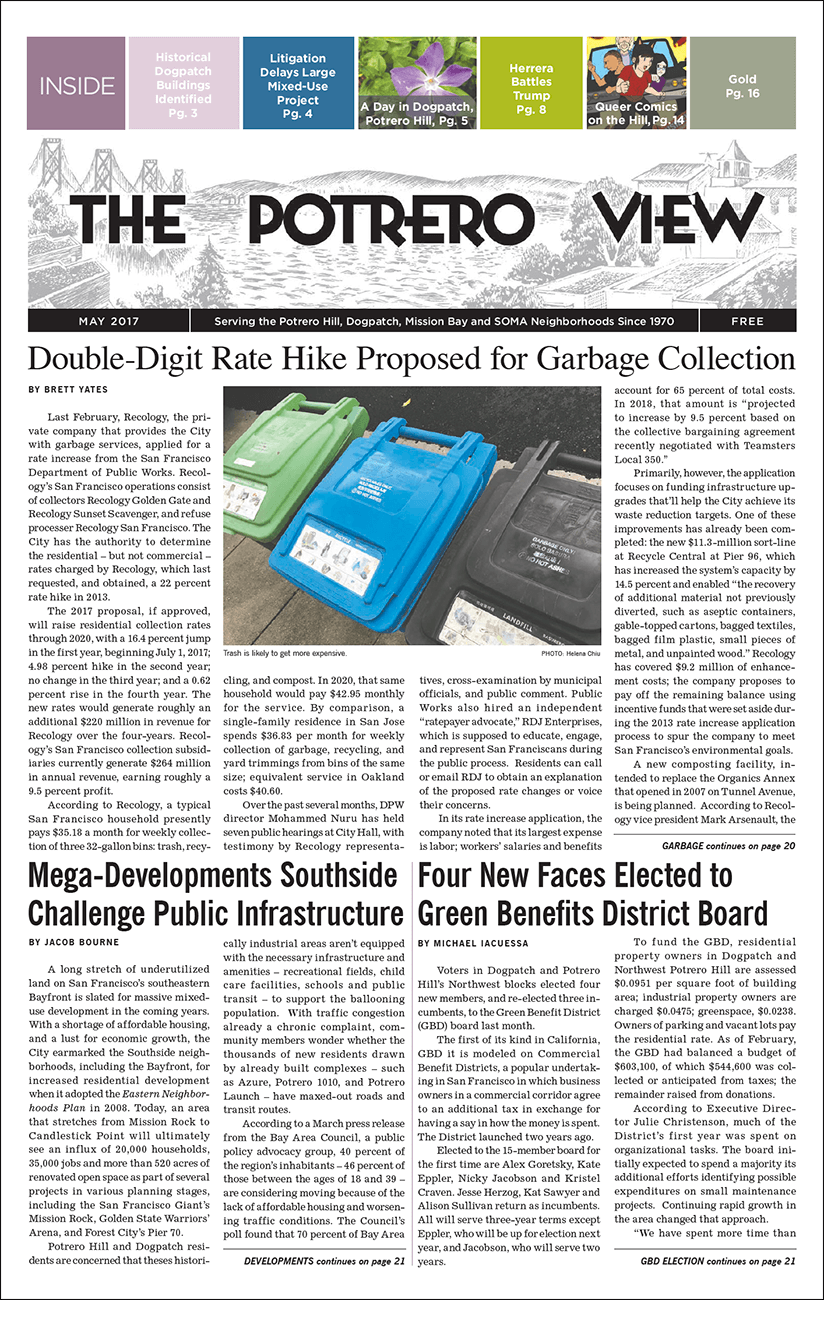 Page 1 of Potrero View May 2017 issue