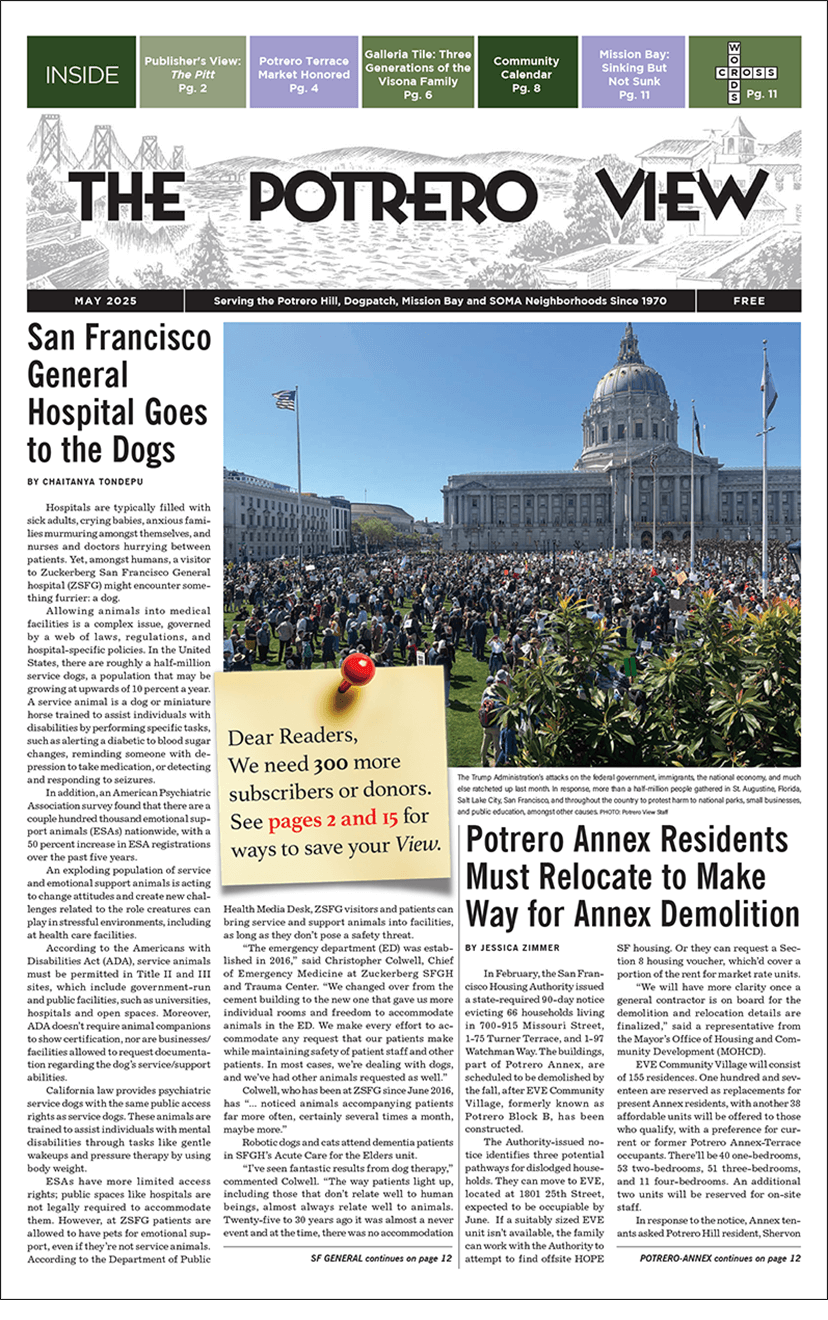 Image: Potrero View cover, May 2025 issue
