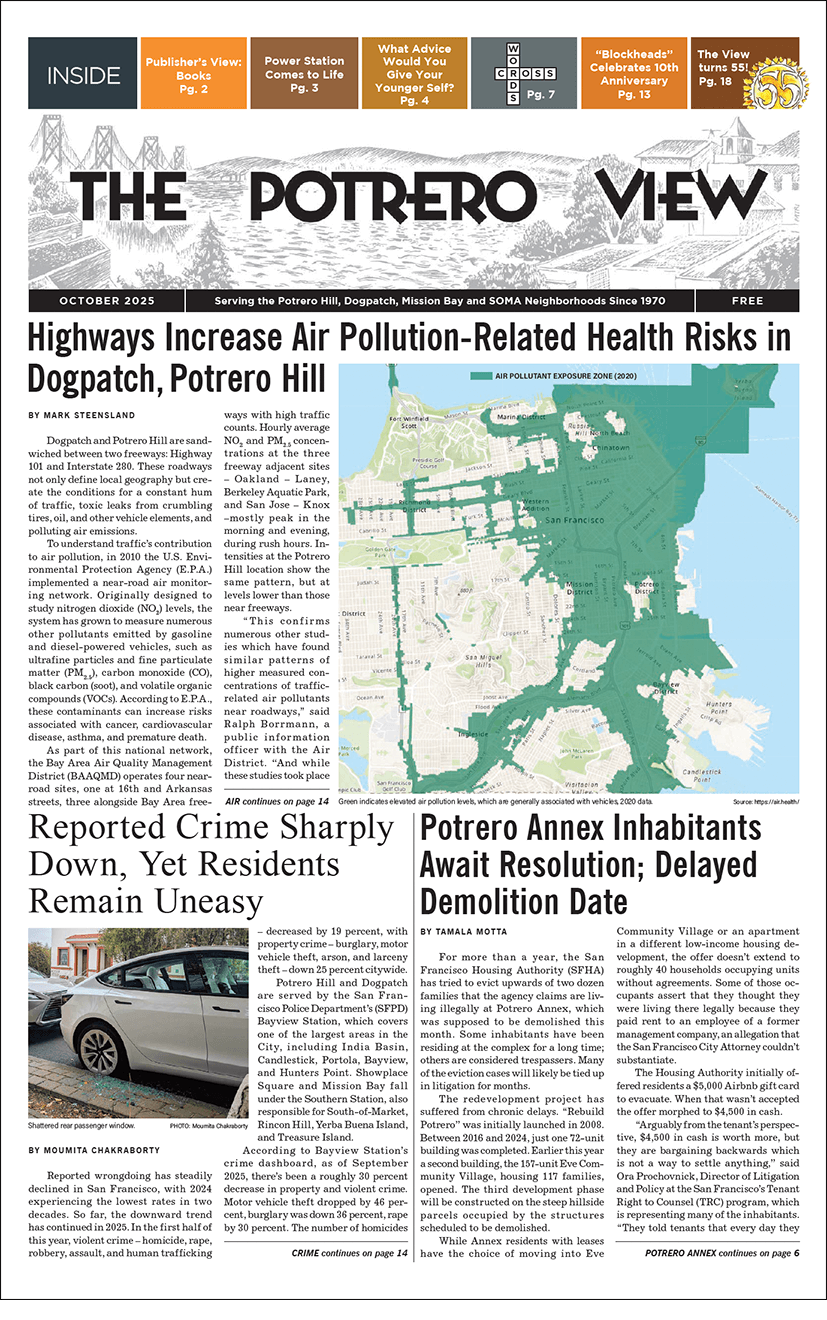 Image: cover of Potrero View, October 2025 issue