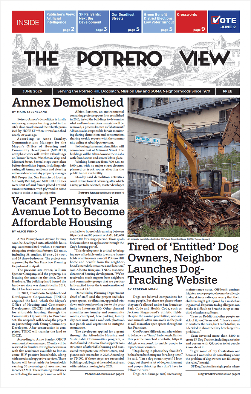 Image: cover of the June 2026 issue of Potrero View
